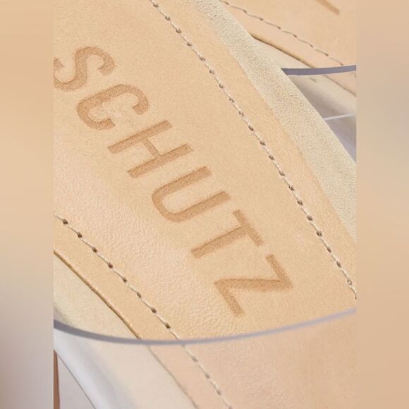 Schutz ARIELLA SANDAL Heels in Oyster Size 7 - Picture 6 of 9